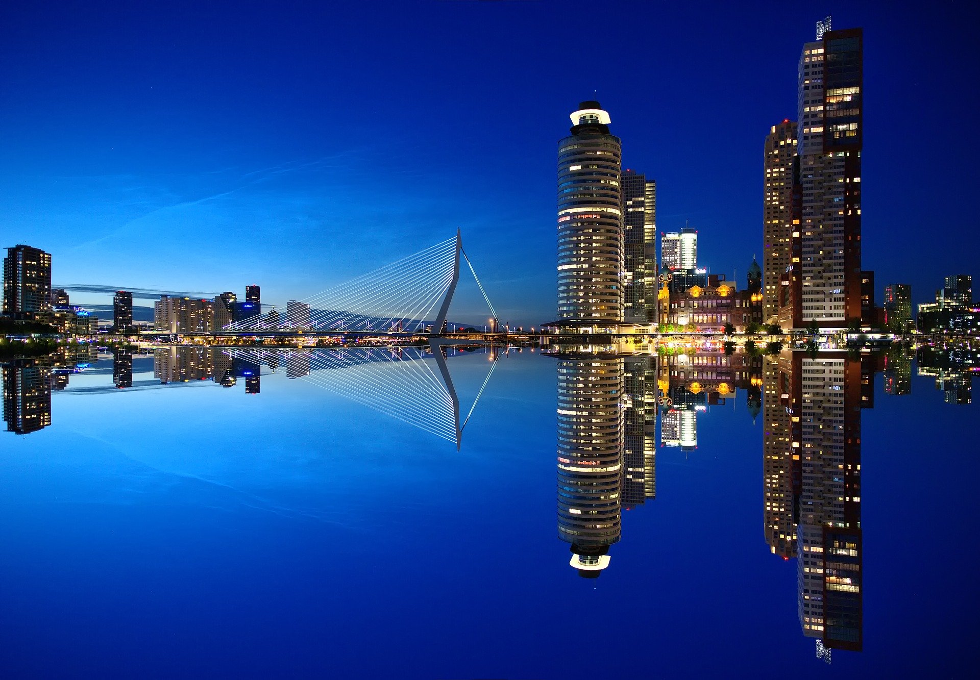 Rotterdam skyline, a beautiful image that inspires all kinds of ideas for content.