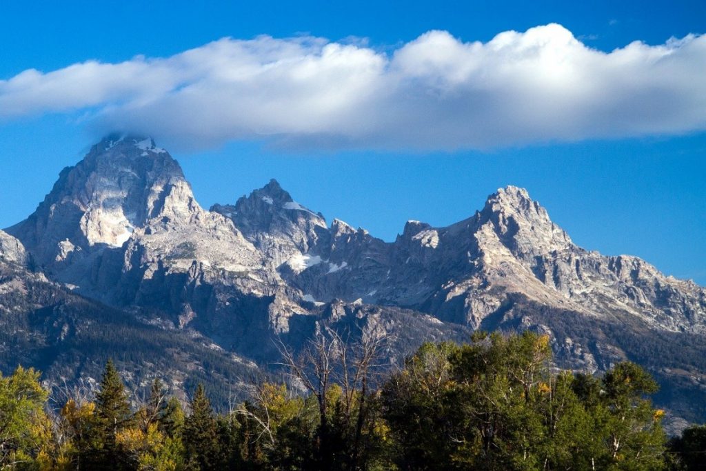 Grand Teton National Park is shown here in Wyoming.